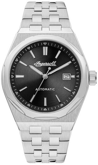 Ingersoll Herreklokke I16801 The Rider Sort/Stål Ø43 mm