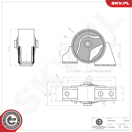 Motorfeste ESEN SKV 75SKV229