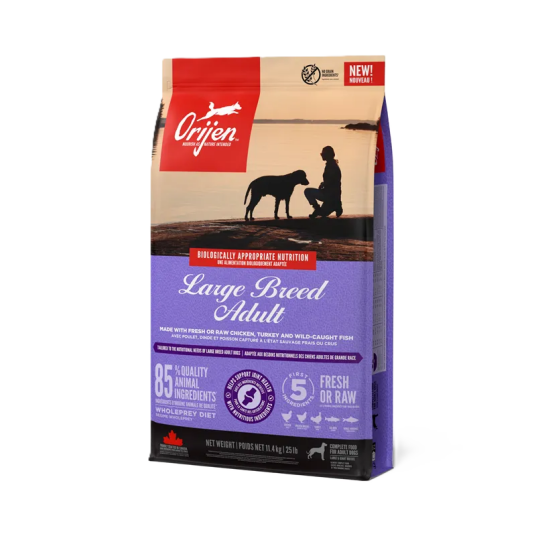 Orijen Hundefôr Large Breed 11,4 kg - Tørrfôr for voksne hunder