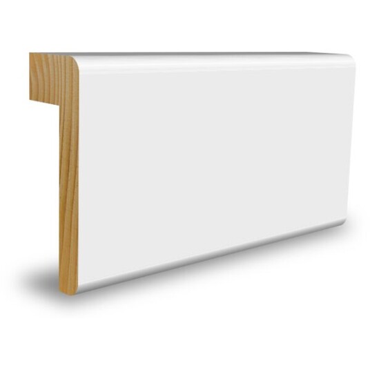Combiwood Karmlist Malt Furu 24x57x2200 mm Klassisk Hvit