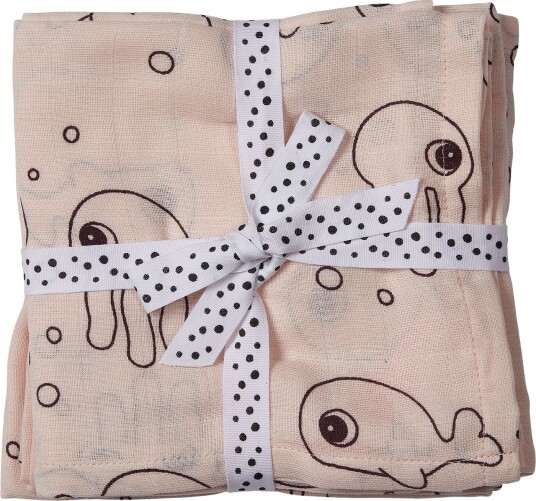 Done By Deer Swaddler Sea Friends 120x120 2-pack Powder