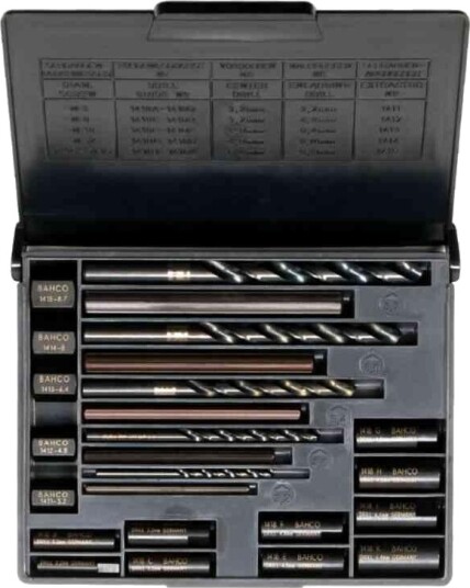 Bahco Skrueuttrekkersett 1418S M5-M16 20deler, med koffert Bahco Skrueuttrekkersett 1418S M5-M16 20deler, med koffert