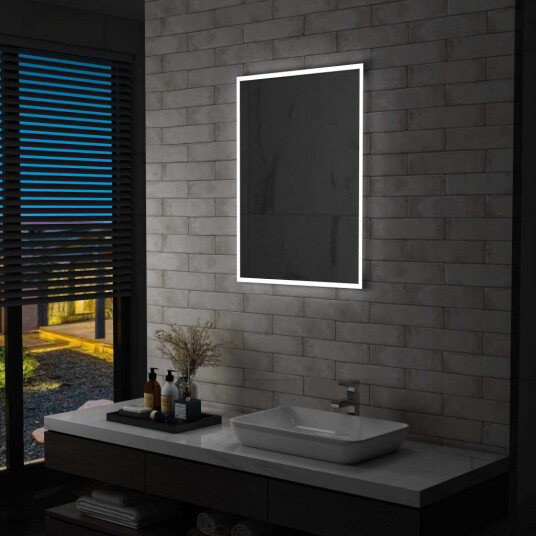vidaXL LED-veggspeil til bad 60x80 cm vidaXL LED-veggspeil til bad 60x80 cm