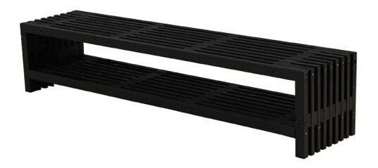 Benk PLUS Rustikk Design med Hylle 2180 mm