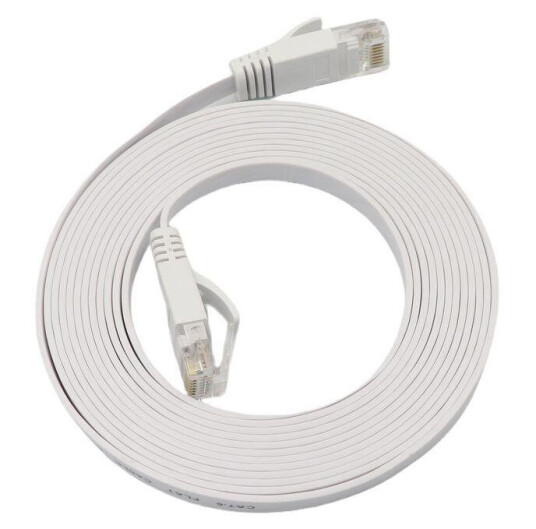 MicroConnect U/UTP CAT6A 3M White Flat MicroConnect U/UTP CAT6A 3M White Flat