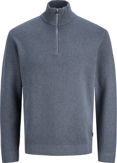 Jack & Jones Jprblamilano Stitch Knit Half Zip Sn Blue XL