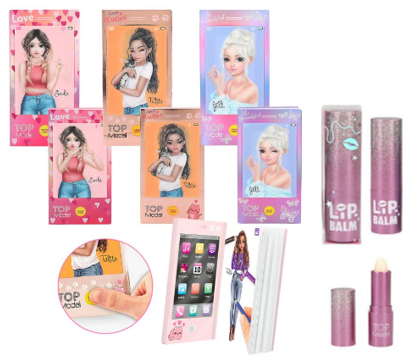 TOPModel Mini Colouring Book With Sound  0412903  and Lipbalm BEAUTY and ME  0412349 