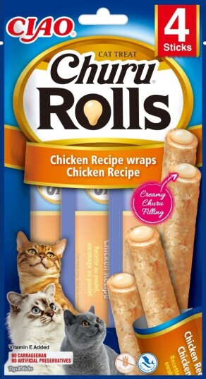 Inaba Churu Rolls Kylling 4 X 10 G