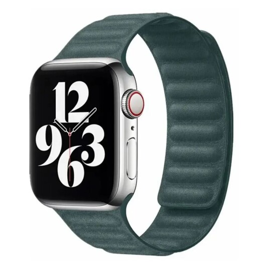 Apple Watch (38/40/SE/41MM) Magnetisk Lippa Finewoven Stropp - Grønn