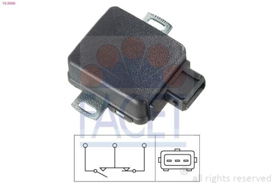 Sensor drosselventilstilling FACET 10.5066 Sensor drosselventilstilling FACET 10.5066