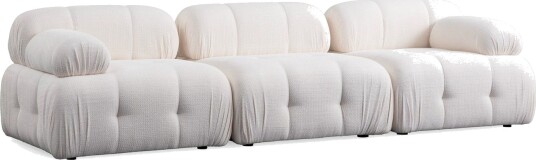 Belgin Sofa 3 seter Hvit