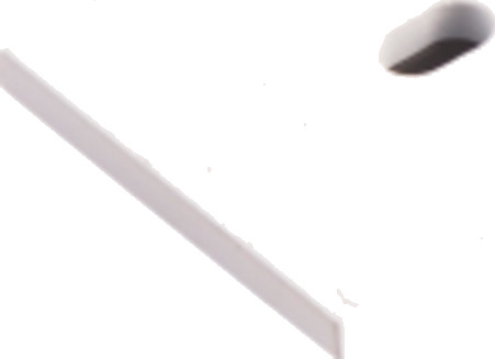 Ansell Lighting endehette med hull 26x21,3 mm hvit