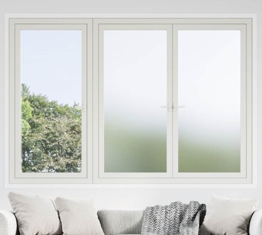  Vindusfilm frostet hvit PVC