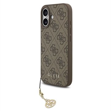 Guess iPhone 17 4G Charm Hybrid deksel   MagSafe kompatibel   Brun