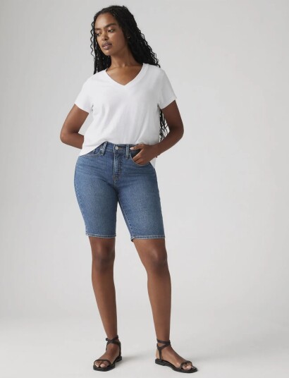 Levi"s® Shaping Bermuda Clever Girl Sh Blue 28 Levi"s® Shaping Bermuda Clever Girl Sh Blue 28