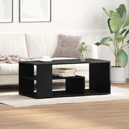 Kaffebord Svart Eik 100x50x40 cm Konstruert Tre Kaffebord Svart Eik 100x50x40 cm Konstruert Tre