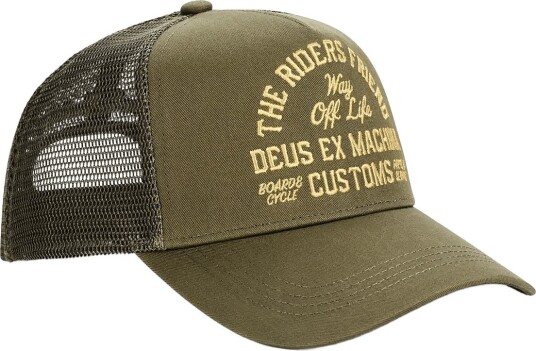 Deus Ex Machina Shook Ones Trucker OLIVE GREEN One Size Deus Ex Machina Shook Ones Trucker OLIVE GREEN One Size