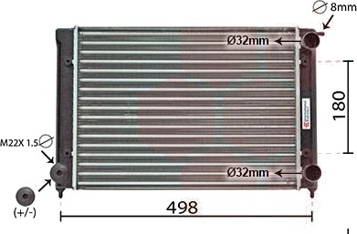 Radiator VAN WEZEL 58002040