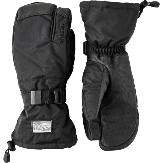 Hestra Gauntlet Sr. 3 Finger Skihansker Svart 12