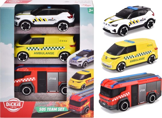 Dickie Toys Norske Redningsbiler 3-Pack Dickie Toys Norske Redningsbiler 3-Pack
