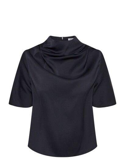 Ahlvar Gallery Milly Silk Tee Navy M