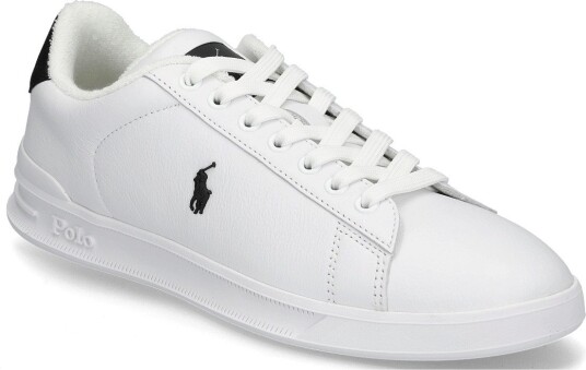 Polo Ralph Lauren Leather Hrt Crt Iii Sk Ltl WHITE/BLACK 46