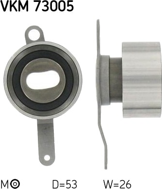 Strammehjul, registerreim SKF VKM 73005