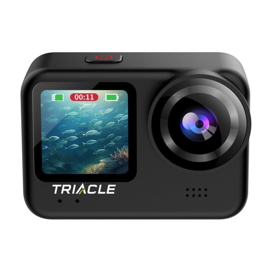 TRIACLE 7007BK 4K/60FPS DUO LCD ACTIONKAMERA, SVART TRIACLE 7007BK 4K/60FPS DUO LCD ACTIONKAMERA, SVART