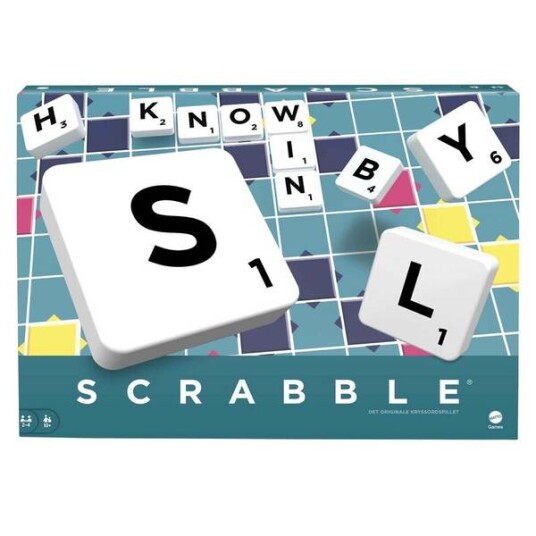 Scrabble 2023 Original Brettspill fra Mattel - Familiespill for 2-5 Spillere Scrabble 2023 Original Brettspill fra Mattel - Familiespill for 2-5 Spillere