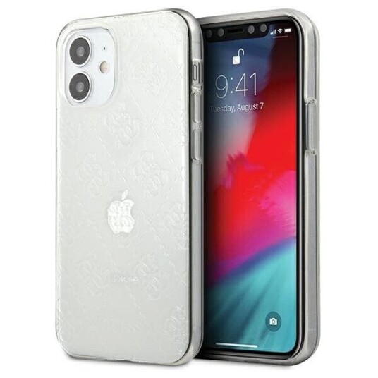 Guess Case For Iphone 12 Mini 5,4&Amp Amp Quot  Guhcp12s3d4gtr Transparent Hard Case 4G 3D Pattern Collection
