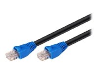 MicroConnect 50m CAT 6 U/UTP Nettverkskabel Utendørs Svart MicroConnect 50m CAT 6 U/UTP Nettverkskabel Utendørs Svart