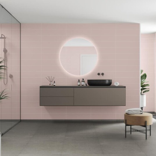 Baderomspanel Fibo 5218 M6015 Dusky Pink Baderomspanel Fibo 5218 M6015 Dusky Pink