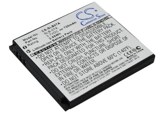 Samsung ST550 batteri (720 mAh 3.7 V)