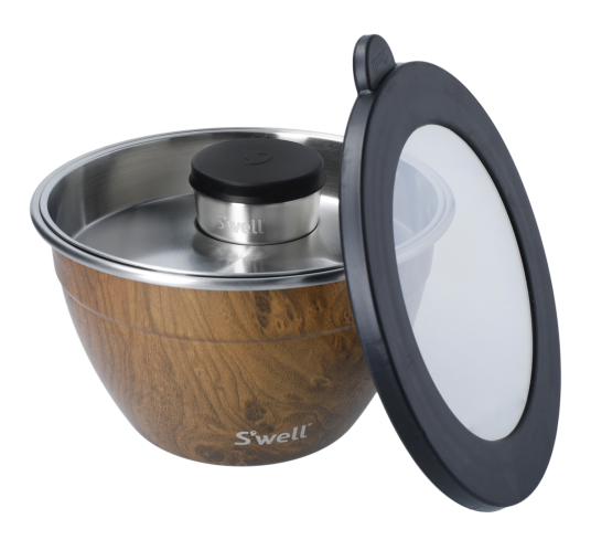 S"well Salad Bowl Kit Teakwood 1,9L S"well Salad Bowl Kit Teakwood 1,9L