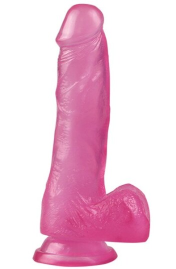 Jelly Studs Crystal Dildo Pink 17,5cm