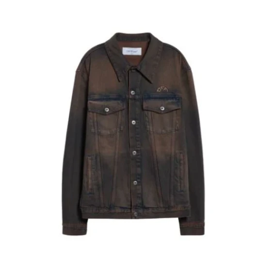 Off White Herre Jakker Brun S, Off White Herre Jakker Brun S,