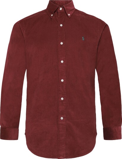 Polo Ralph Lauren Custom Fit Corduroy Shirt CLASSIC WINE W/PI XXL