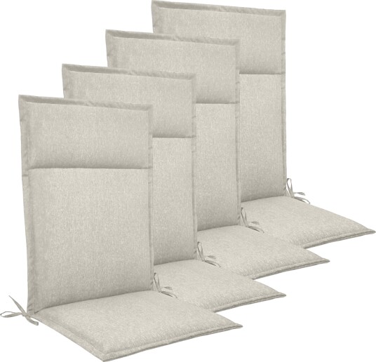 Nordstrand Home Hagepute pakke til posisjonsstol 4 stk.   Beige universelle puter med 5 cm skumfyll   God komfort skum & UV beskyttet trekk   Nordstrand Home puter
