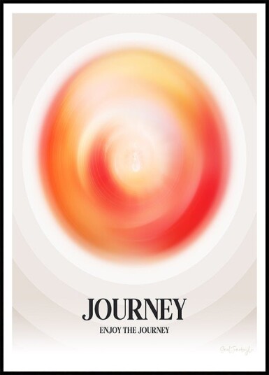 Vibrant Whirl Plakat / 21x30cm
