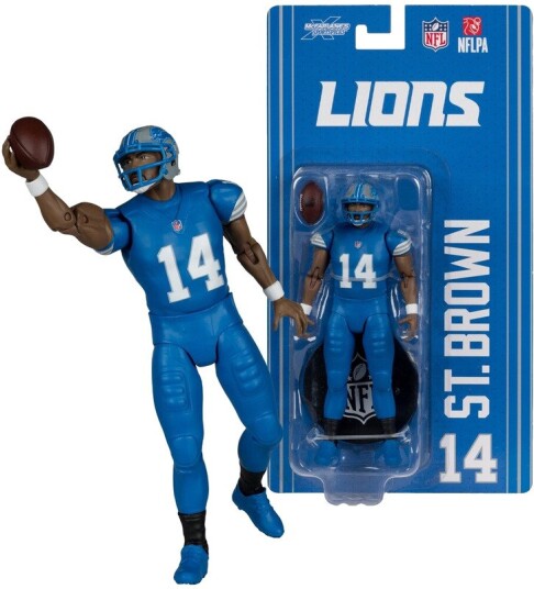 McFarlane SportsPicks NFL AmonRa St. Brown Detroit Lions 6" Action Figure