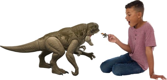 Jurassic World Distortus Rex Super Colossal Dinosaur Figur 31" Khaki Grønn Jurassic World Distortus Rex Super Colossal Dinosaur Figur 31" Khaki Grønn