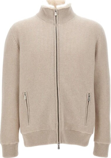 Gran Sasso Herre Strikkevarer Beige L,