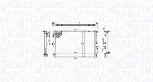 Radiator MAGNETI MARELLI 350213216400