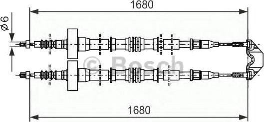 BOSCH 1 987 477 528 Tautrekk håndbremse