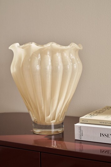 Ellos Home Vase Noor høyde 28,5 cm Beige Ellos Home Vase Noor høyde 28,5 cm Beige