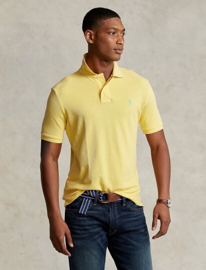 Polo Ralph Lauren The Iconic Mesh Polo Shirt   Yellow   XXL