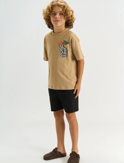The New Tnthomas Os S_S Tee Beige 98/104 The New Tnthomas Os S_S Tee Beige 98/104
