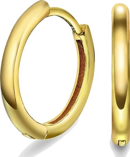 Pan Jewelry Hooked øreringer i 925 forgylt sølv