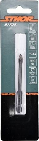 Sthor Bor Til Glass Og Keramikk 6Mm Hex