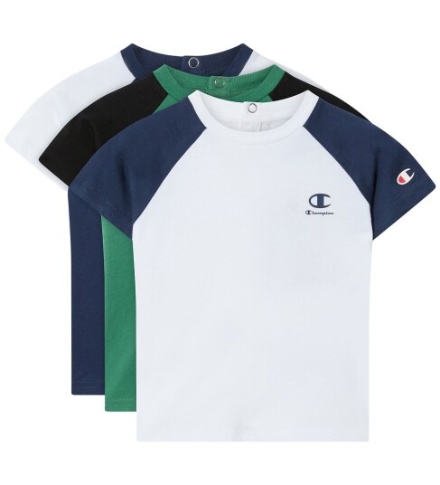 Champion T skjorte 3 pack Navy/White/Green Champion 2 år 92 T skjorte Blå Grønn Hvit Champion T skjorte 3 pack Navy/White/Green Champion 2 år 92 T skjorte Blå Grønn Hvit